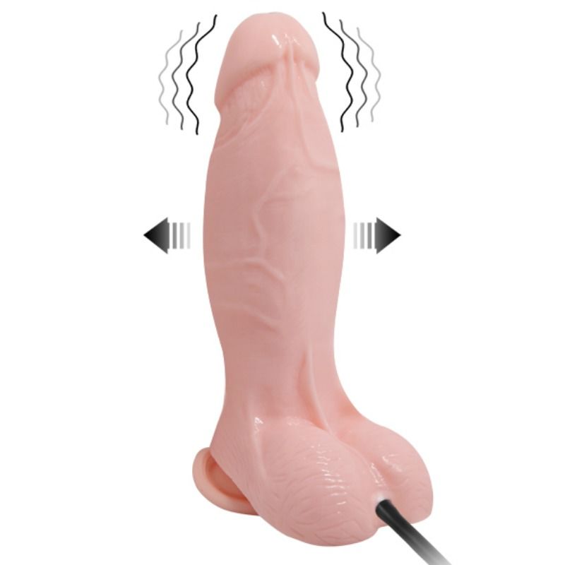 BAILE - REALISTIC VIBRATING AND INFLATABLE DILDO 18.8 CM - Afbeelding 9