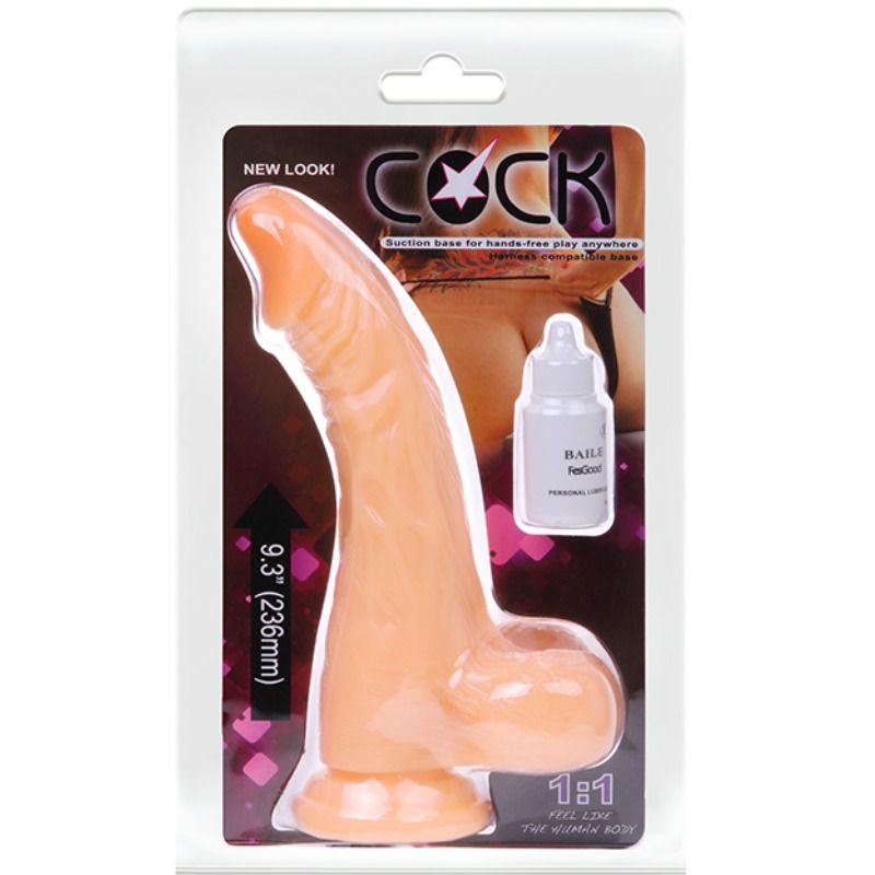 BAILE - REALISTIC COCK DILDO WITH VIBRATION - Afbeelding 6
