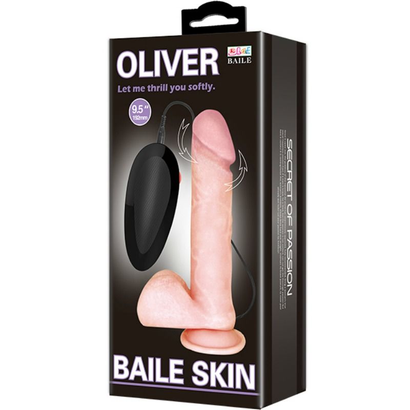 BAILE - OLIVER REALISTIC VIBRATOR WITH ROTATION FUNCTION - Afbeelding 3