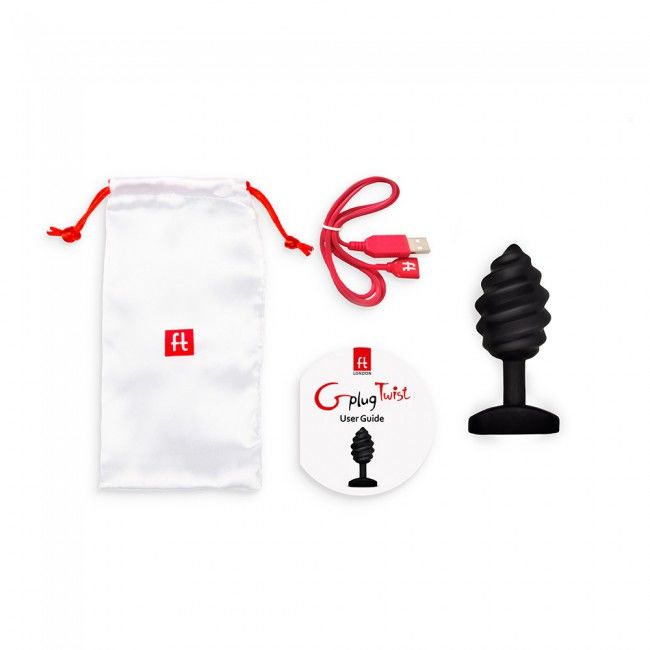 G-VIBE - GPLUG TWIST WITH VIBRATION BLACK - Afbeelding 2