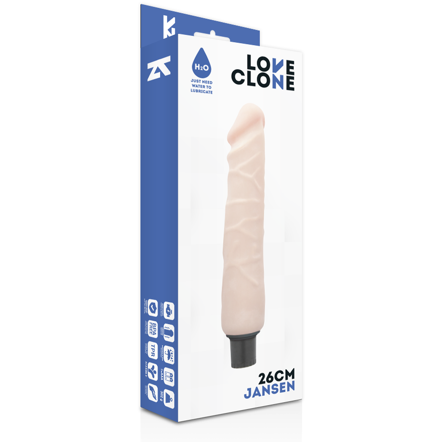 LOVECLONE - JANSEN SELF LUBRICATION VIBRATOR 26 CM -O- 4.2 CM - Afbeelding 4