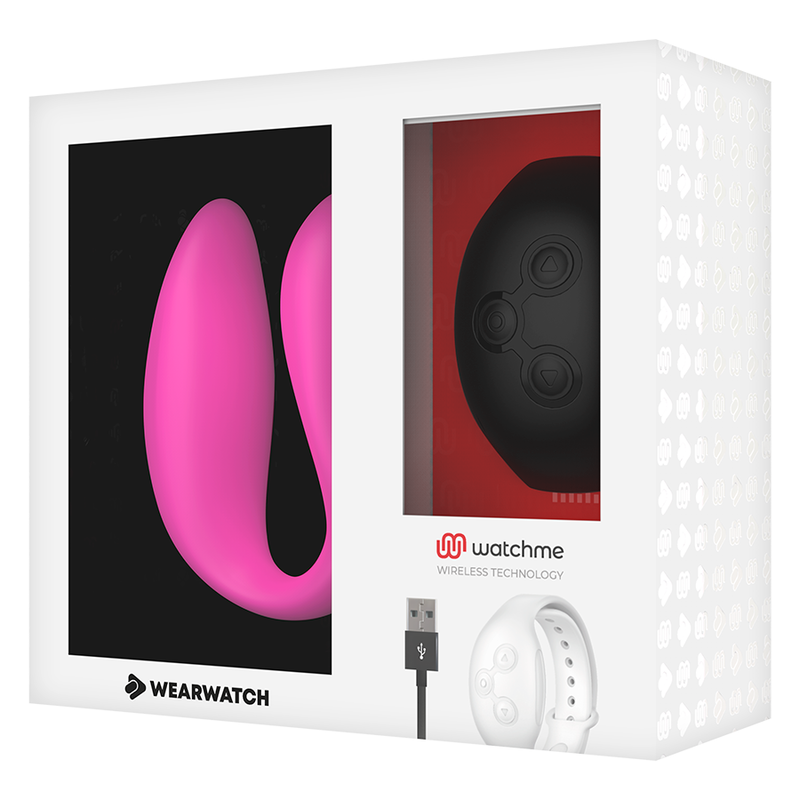 WEARWATCH - WATCHME DUAL TECHNOLOGY VIBRATOR FUCHSIA/AZABACHE - Afbeelding 2
