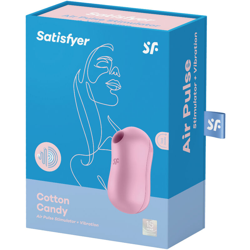 SATISFYER - COTTON CANDY AIR PULSE STIMULATOR & VIBRATOR LILAC - Afbeelding 3