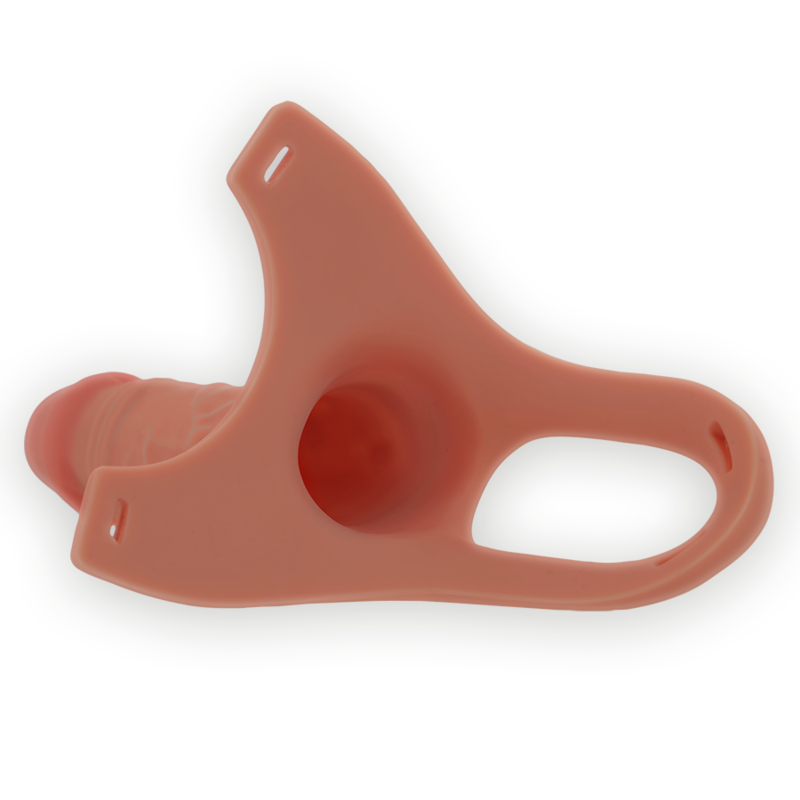 INTENSE - HOLLOW HARNESS WITH SILICONE DILDO 16 X 3.5 CM - Afbeelding 3