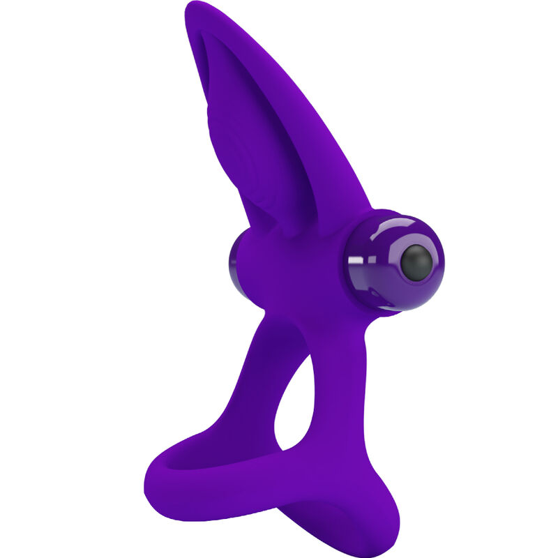 PRETTY LOVE - VIBRATOR RING 10 VIBRATIONS VIOLET SILICONE - Afbeelding 8