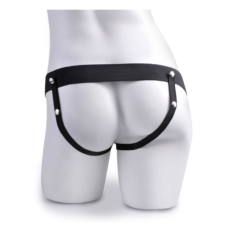 FETISH FANTASY SERIES - ADJUSTABLE HARNESS REALISTIC PENIS WITH BALLS SQUIRTING 19 CM - Afbeelding 2