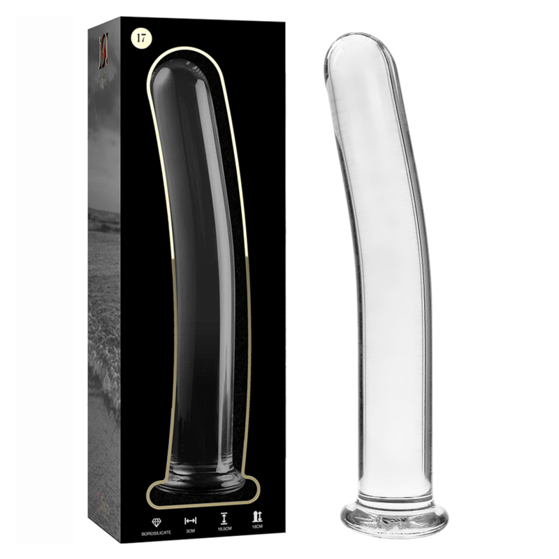 NEBULA SERIES BY IBIZA - MODEL 17 DILDO BOROSILICATE GLASS CLEAR 18.5 CM -O- 3 CM - Afbeelding 3