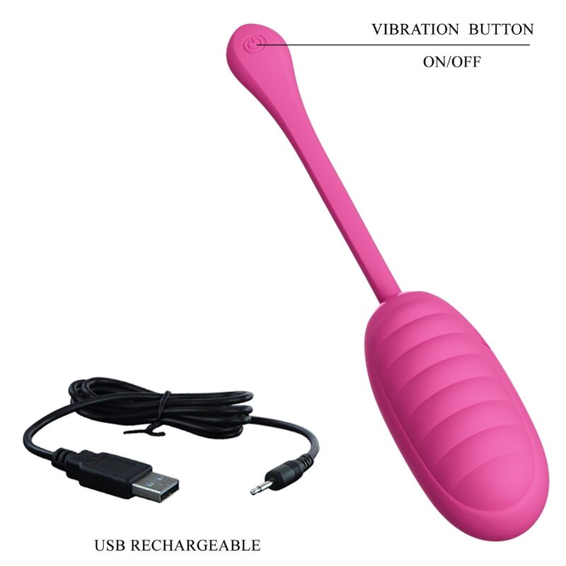 PRETTY LOVE - CATALINA PINK RECHARGEABLE VIBRATING EGG FREE APP - Afbeelding 8