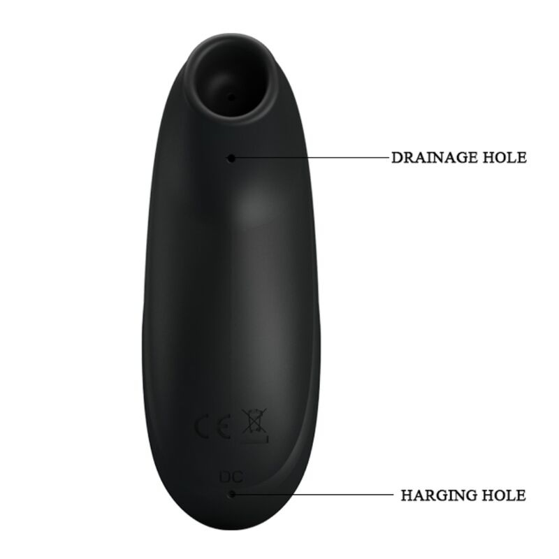 PRETTY LOVE - LUXURY RECHARGEABLE SUCTION MASSAGER BLACK - Afbeelding 6