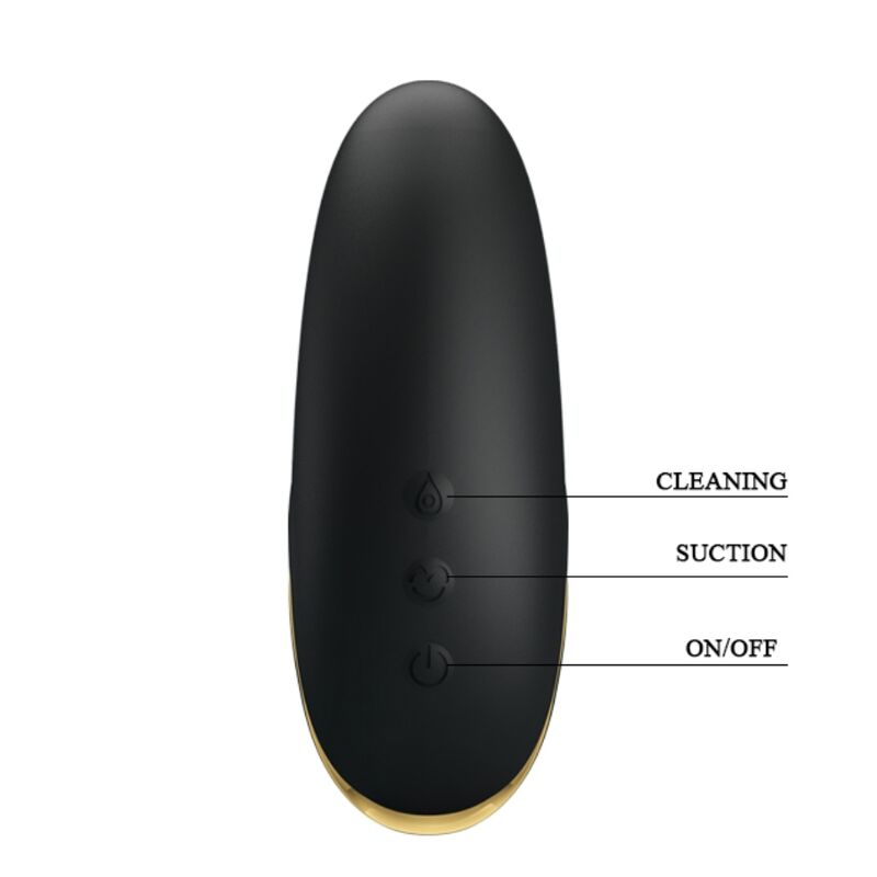PRETTY LOVE - LUXURY RECHARGEABLE SUCTION MASSAGER BLACK - Afbeelding 3