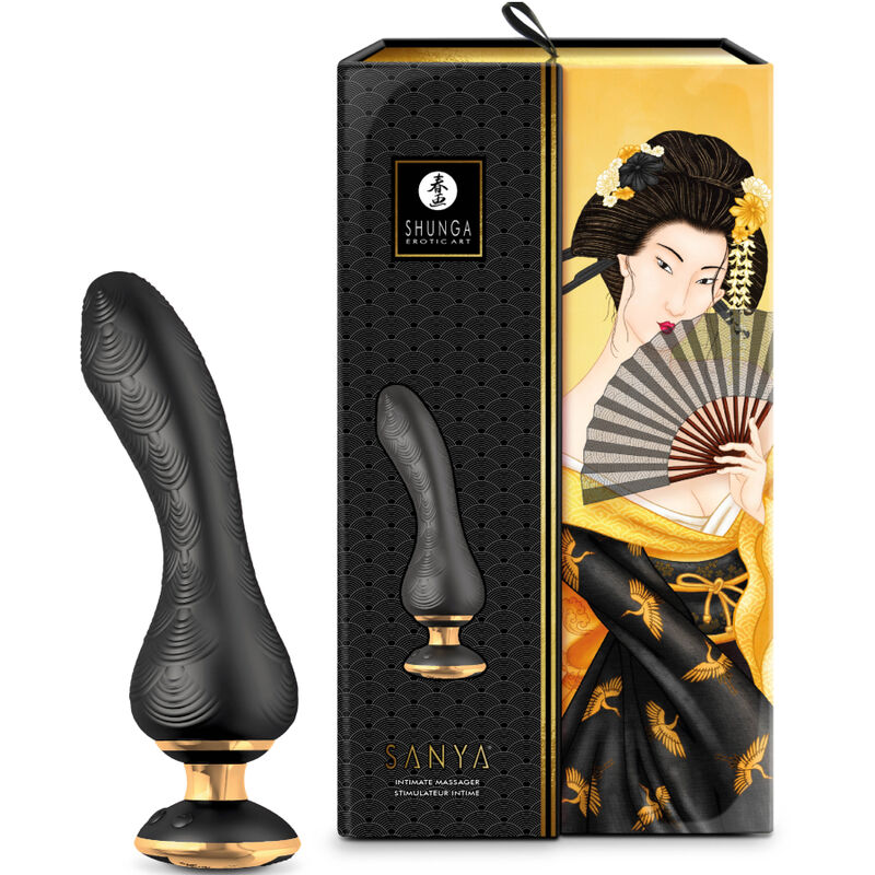 SHUNGA - SANYA INTIMATE MASSAGER BLACK - Afbeelding 3