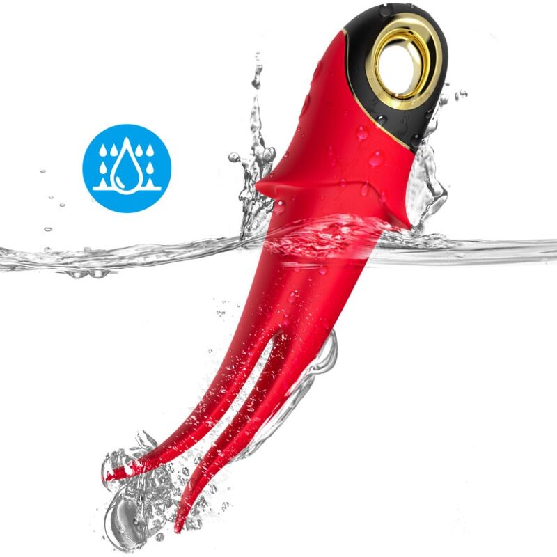 ARMONY - SHADOW VIBRATOR DOUBLE-HEAD TEASING RED - Afbeelding 4