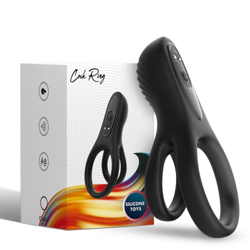 ARMONY - DOUBLE RING VIBRATOR BLACK - Afbeelding 5