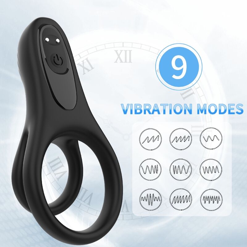 ARMONY - DOUBLE RING VIBRATOR BLACK - Afbeelding 3