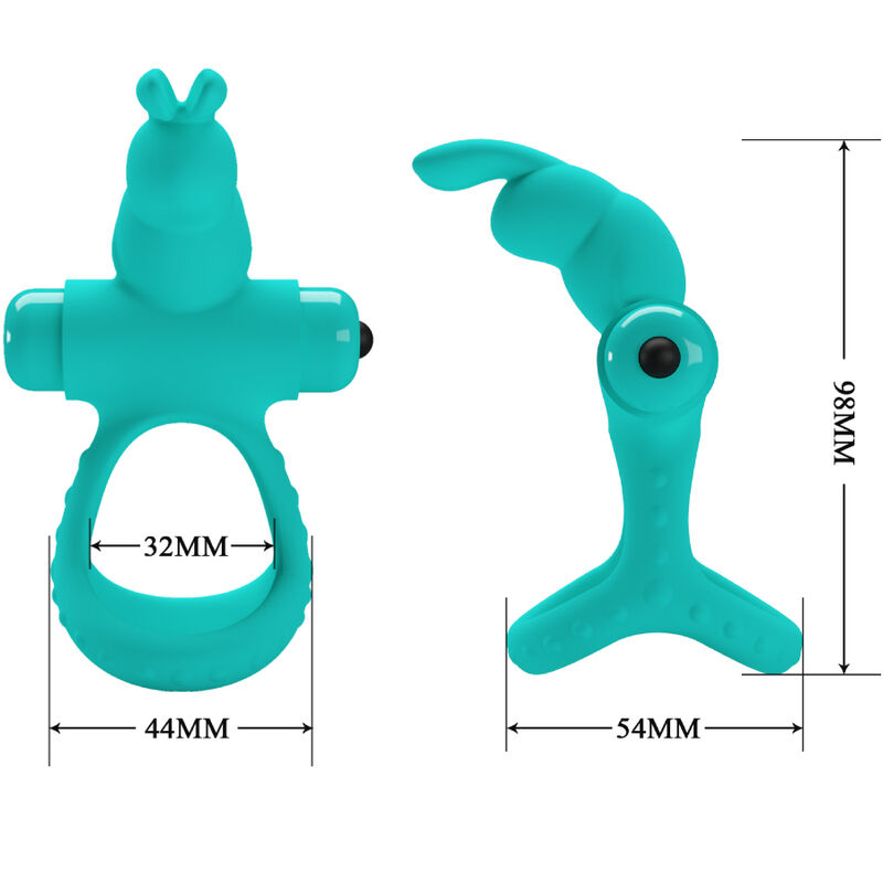 PRETTY LOVE - FIGGY GREEN RABBIT VIBRATOR RING - Afbeelding 2