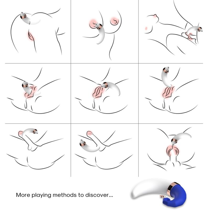 ARMONY - SWEETMOON CLITORIS & G-SPOT SUCTION BLUE - Afbeelding 2