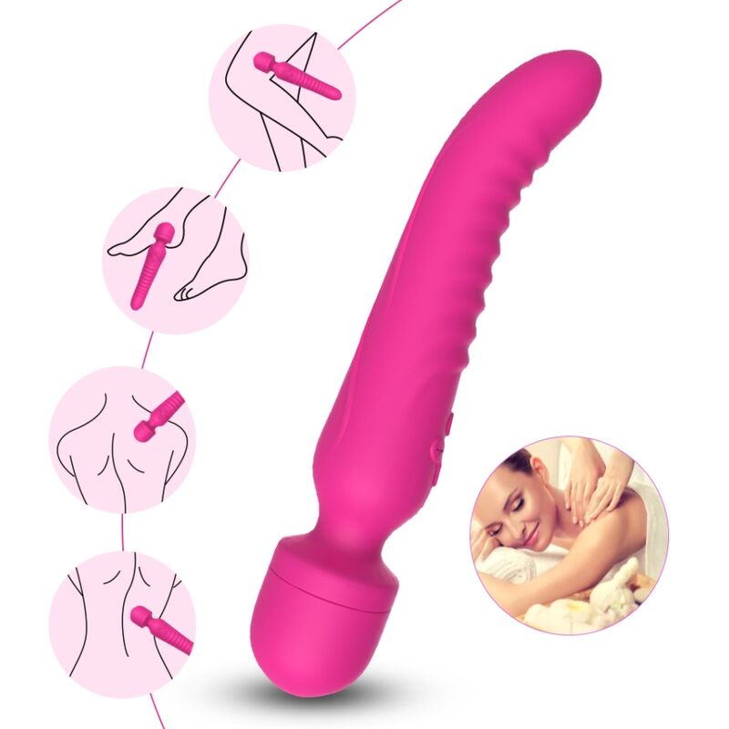 ARMONY - MISSION MASSAGER & VIBRATOR HEAT EFFECT FUCHSIA - Afbeelding 3
