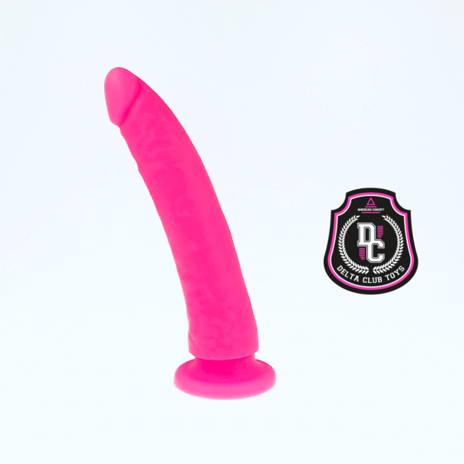 DELTA CLUB - TOYS PINK DILDO MEDICAL SILICONE 17 CM -O- 3 CM - Afbeelding 4