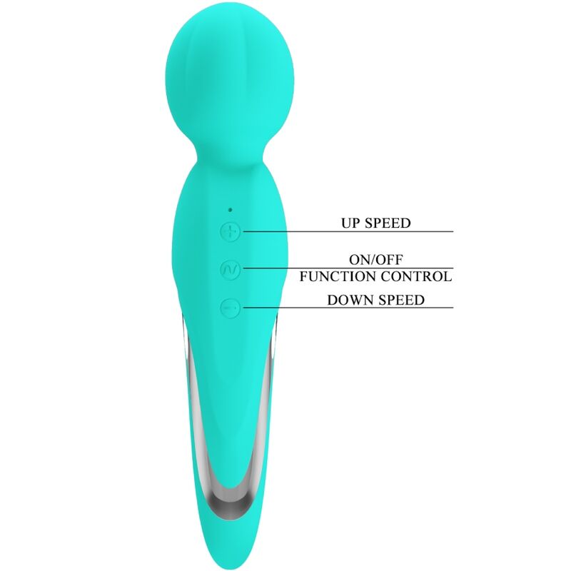 PRETTY LOVE - WALTER VIBRATOR WAND AQUA GREEN - Afbeelding 3
