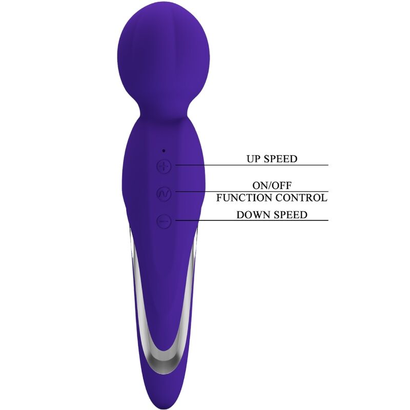 PRETTY LOVE - WALTER VIBRATOR WAND PURPLE - Afbeelding 5