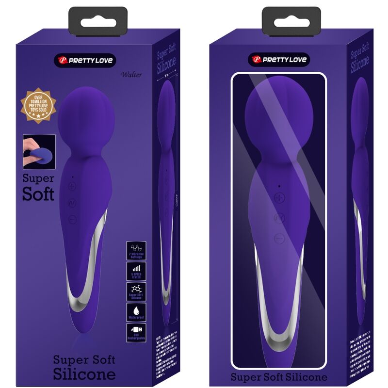 PRETTY LOVE - WALTER VIBRATOR WAND PURPLE - Afbeelding 4