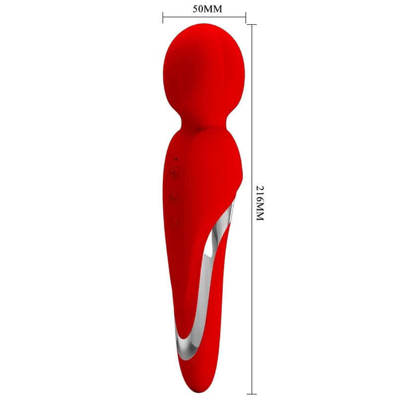 PRETTY LOVE - WALTER VIBRATOR WAND RED - Afbeelding 3