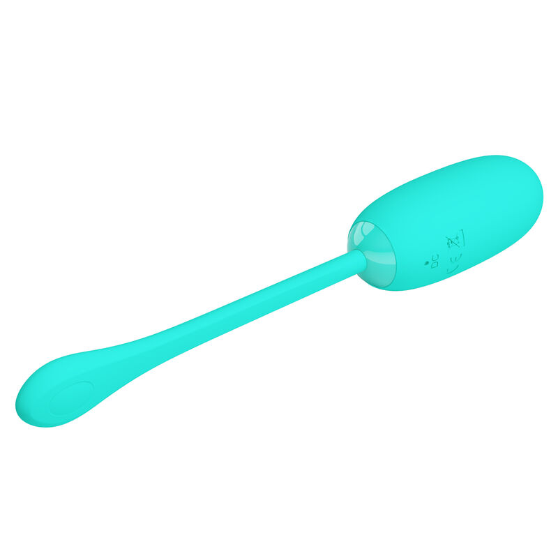 PRETTY LOVE - JULIUS WATERPROOF-RECHARGEABLE VIBRATING EGG AQUA GREEN - Afbeelding 7