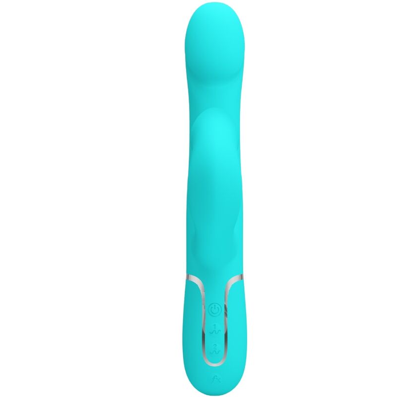 PRETTY LOVE - RABBIT VIBRATOR PEARLS AQUA GREEN - Afbeelding 2