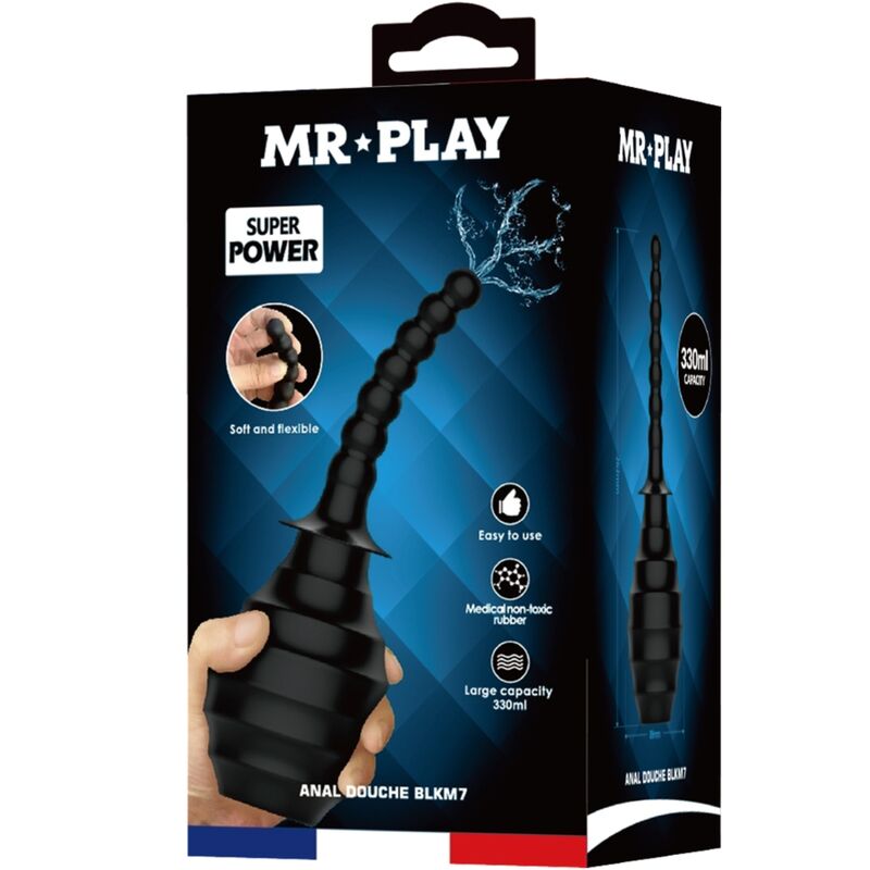 MR PLAY - ANAL DOUCHE BLKM7 SUPER POWER BLACK - Afbeelding 3