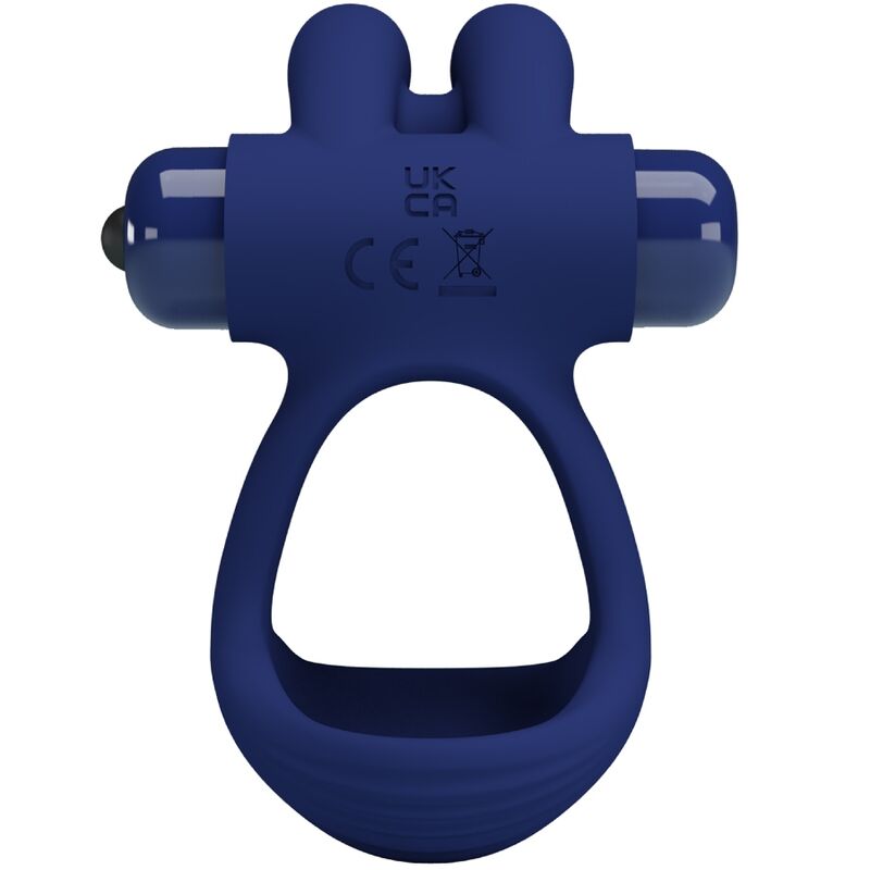 PRETTY LOVE - FRANCISCO DOUBLE VIBRATING RING RABBIT BLUE - Afbeelding 2