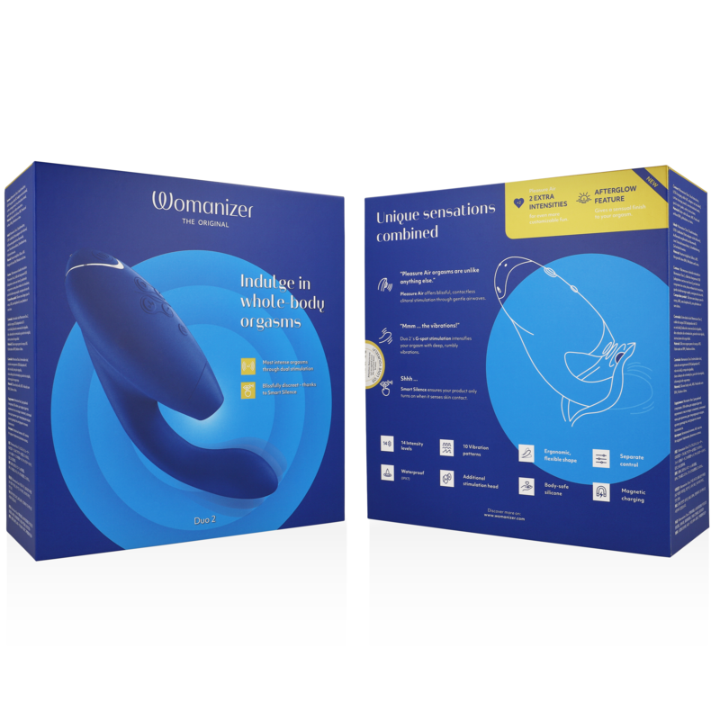 WOMANIZER - DUO 2 STIMULATOR BLUE - Afbeelding 4