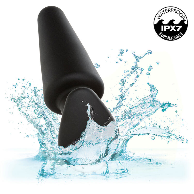 CALEXOTICS - ROCK BOTTOM TAPERED ANAL PLUG 10 VIBRACIONES SILICONE BLACK - Afbeelding 3