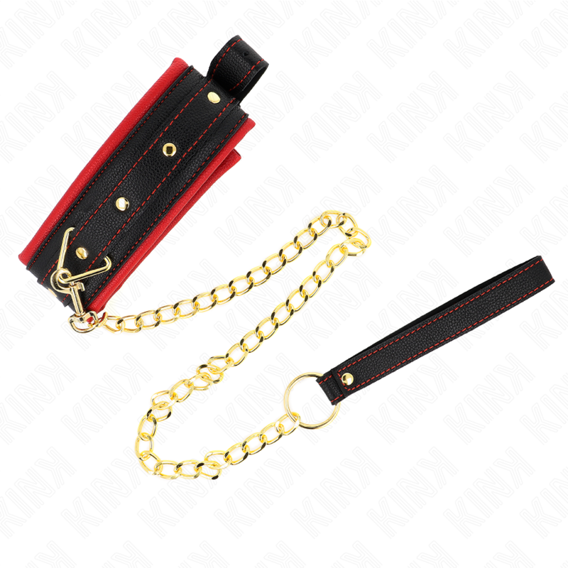 KINK - COLLAR WITH PLAIN FABRIC LEASH ADJUSTABLE 33-48 CM X 5.7 CM - Afbeelding 3