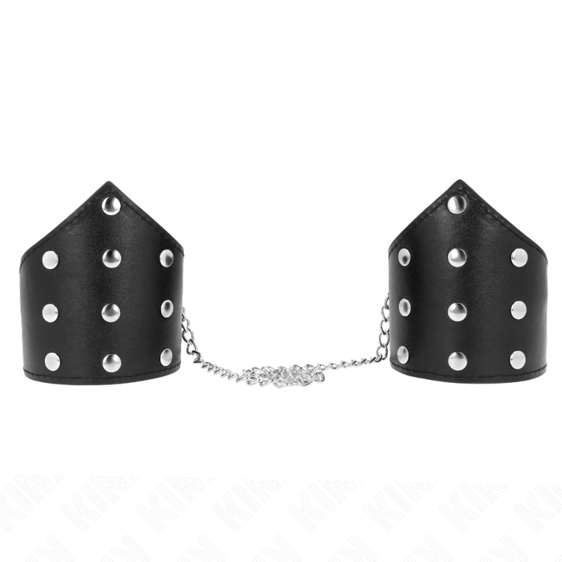 KINK - BLACK POINT STYLE WRISTBANDS WITH CHAIN ADJUSTABLE 17-23 CM X 8.5 CM - Afbeelding 2