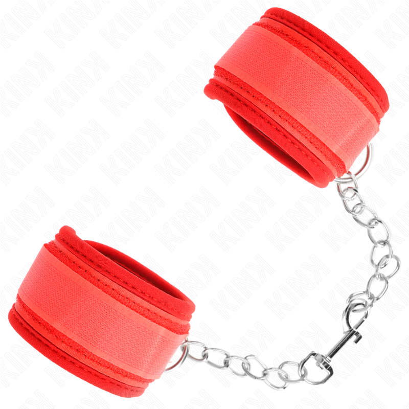 KINK - NEOPRENE WRIST RESTRAINTS RED 42 X 5 CM - Afbeelding 3