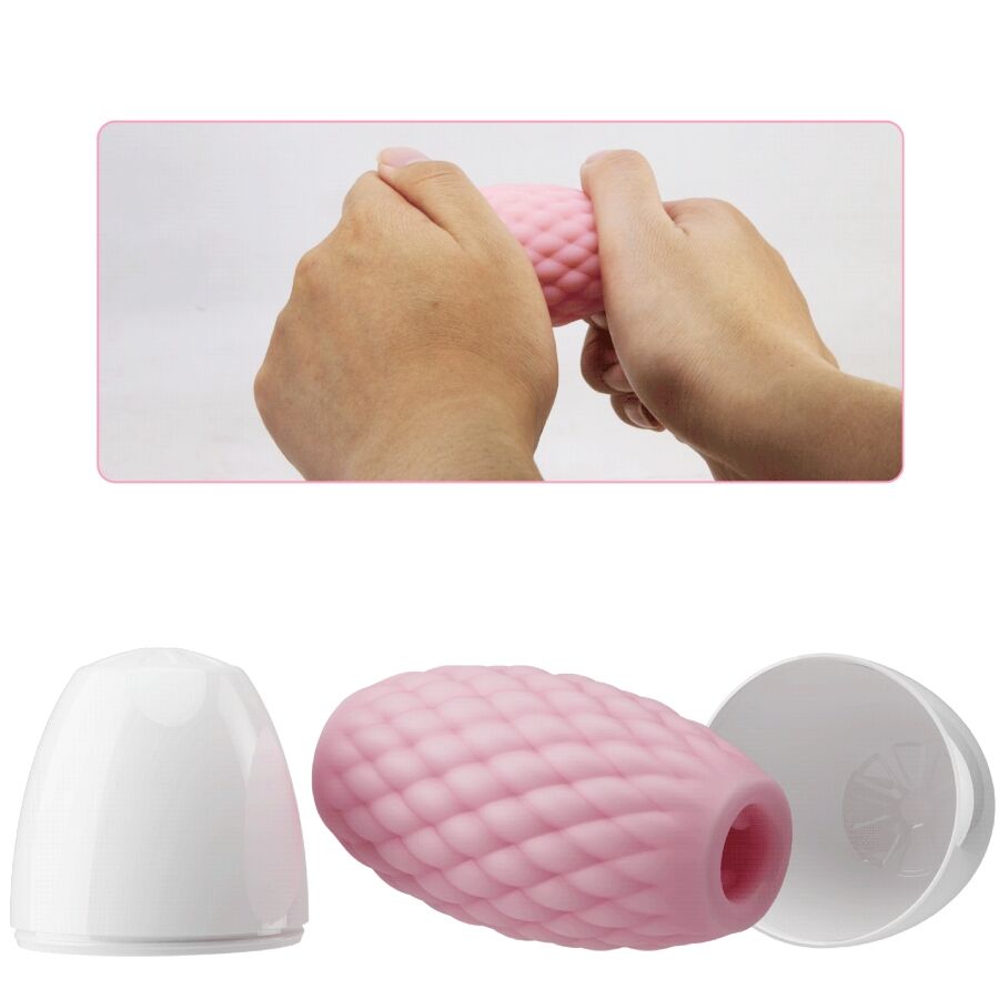 PRETTY LOVE - ATHENA EROS SILICONE MALE MASTURBATOR PINK - Afbeelding 7