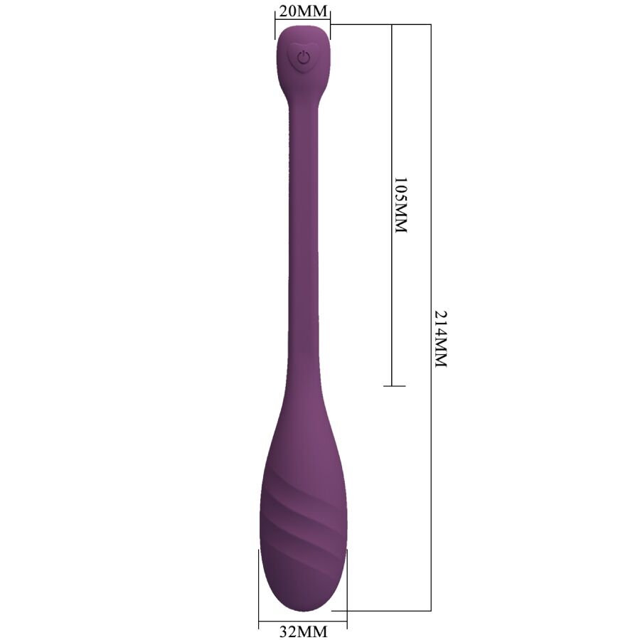 PRETTY LOVE - LEVIATHAN APP CONTROLLED VIBRATOR PURPLE - Afbeelding 16