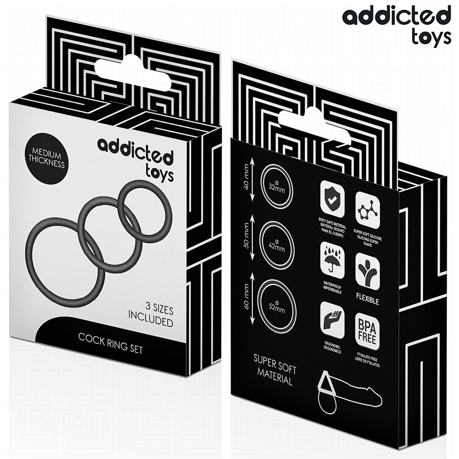 ADDICTED TOYS - SET OF SILICONE RINGS MODEL 2 - Afbeelding 6