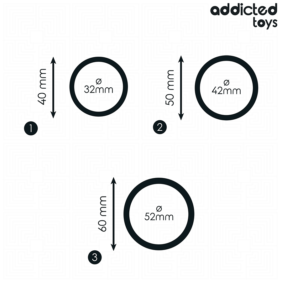 ADDICTED TOYS - SET OF SILICONE RINGS MODEL 2 - Afbeelding 5