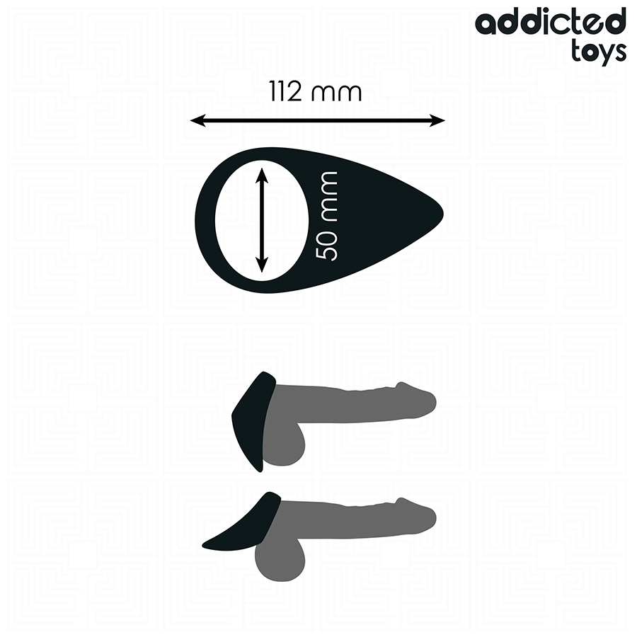 ADDICTED TOYS - TEAR SHAPED PENIS RING - Afbeelding 5