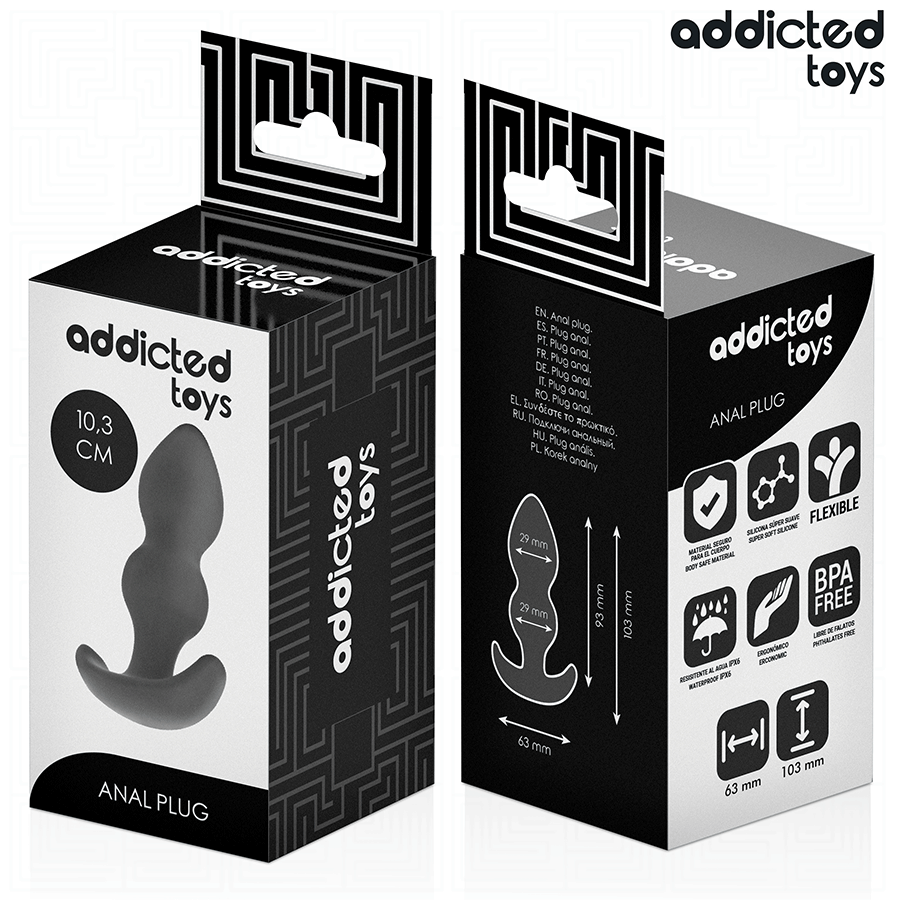ADDICTED TOYS - ANAL PLUG SILICONE SIZE S 10.3 CM - Afbeelding 7