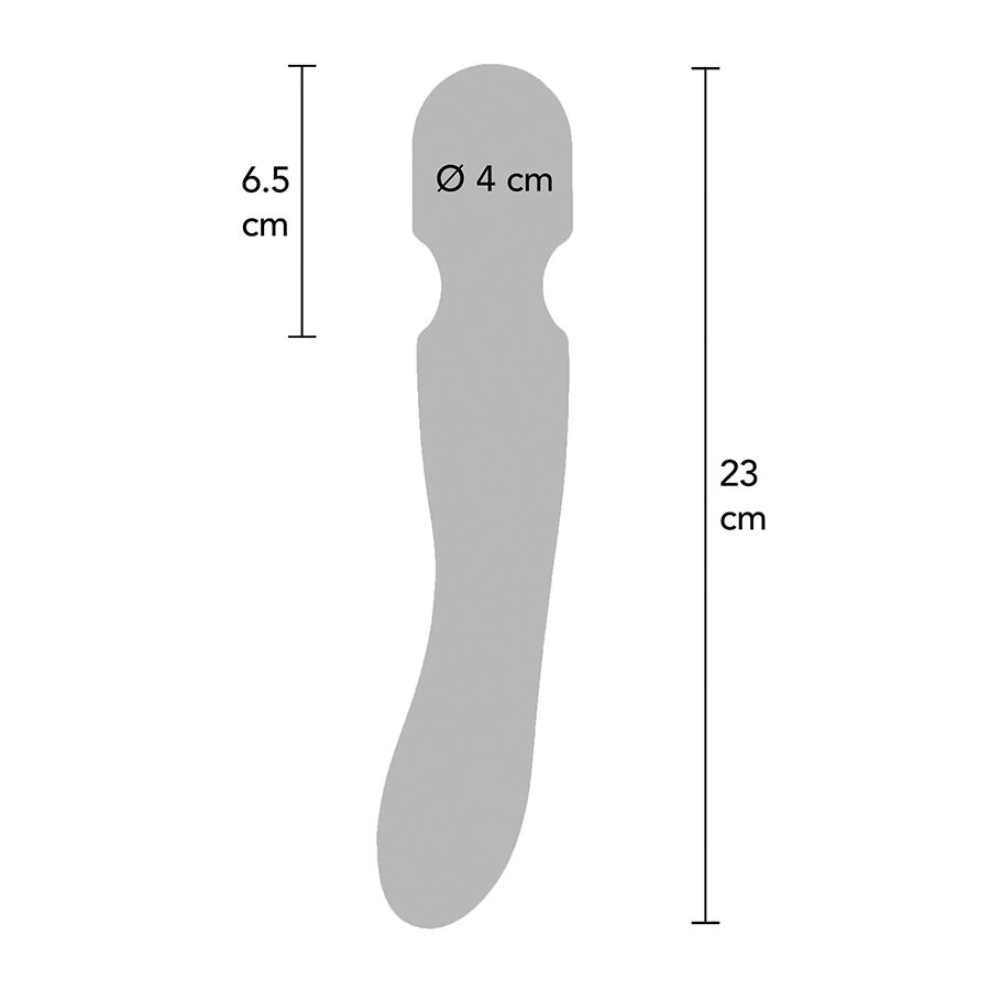 TOYJOY - LIGHT ZENITH WAND MASSAGER BLACK - Afbeelding 2