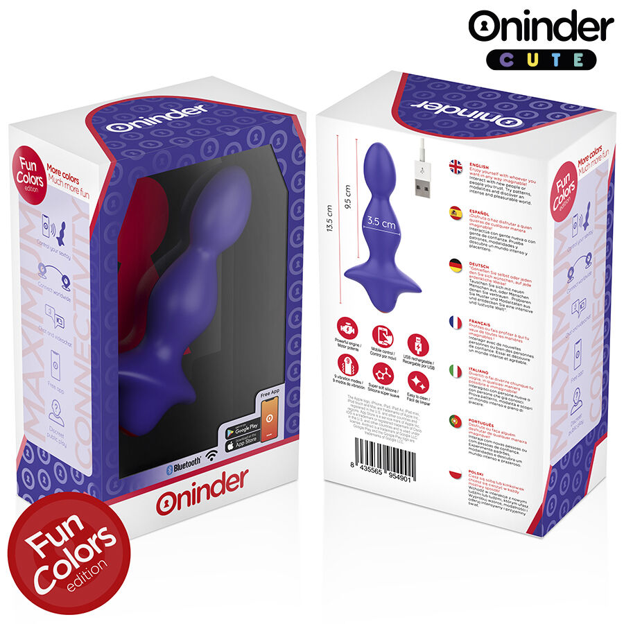 ONINDER CUTE - LOVE BUTT VIBRATING ANAL PLUG DILATOR - FREE WORLDWIDE APP - Afbeelding 7