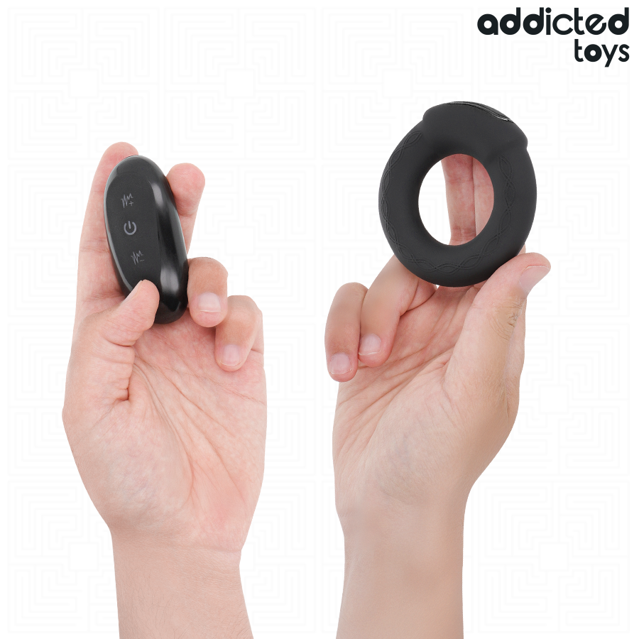ADDICTED TOYS - HEATING EFFECT VIBRATING COCK RING REMOTE CONTROL - Afbeelding 4