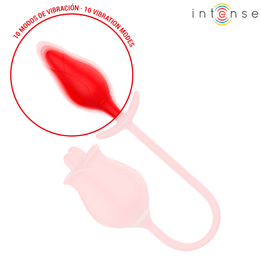 INTENSE - MELANIE DOUBLE CLITORIS STIMULATOR WITH ZIGZAG TONGUE - Afbeelding 7