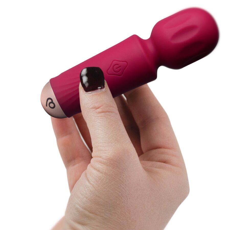 ROCKS-OFF - MINI RECHARGEABLE WAND 16 FUNCTIONS AZALEA RED - Afbeelding 2