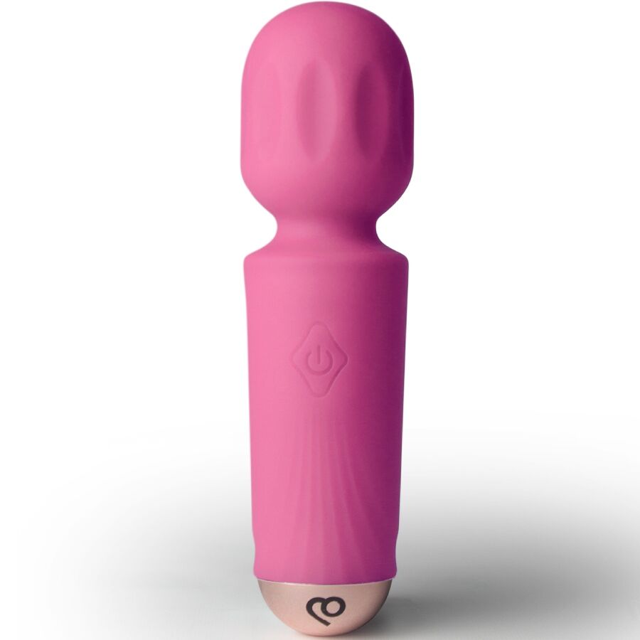 ROCKS-OFF - MINI RECHARGEABLE WAND 16 FUNCTIONS PEONY PINK - Afbeelding 2