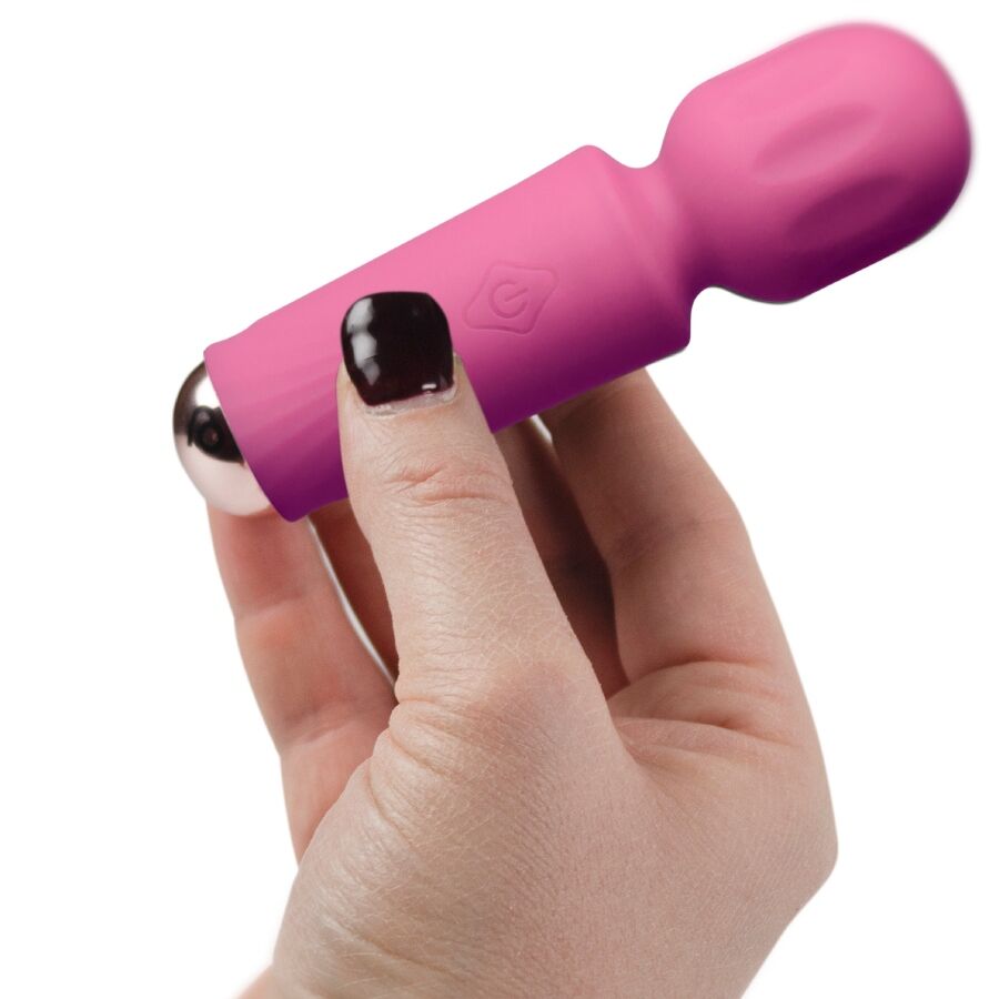 ROCKS-OFF - MINI RECHARGEABLE WAND 16 FUNCTIONS PEONY PINK - Afbeelding 3