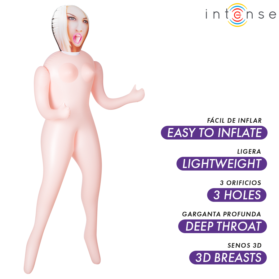INTENSE DOLLS - IRINA INFLATABLE DOLL WITH THREE ORIFICES - Afbeelding 2