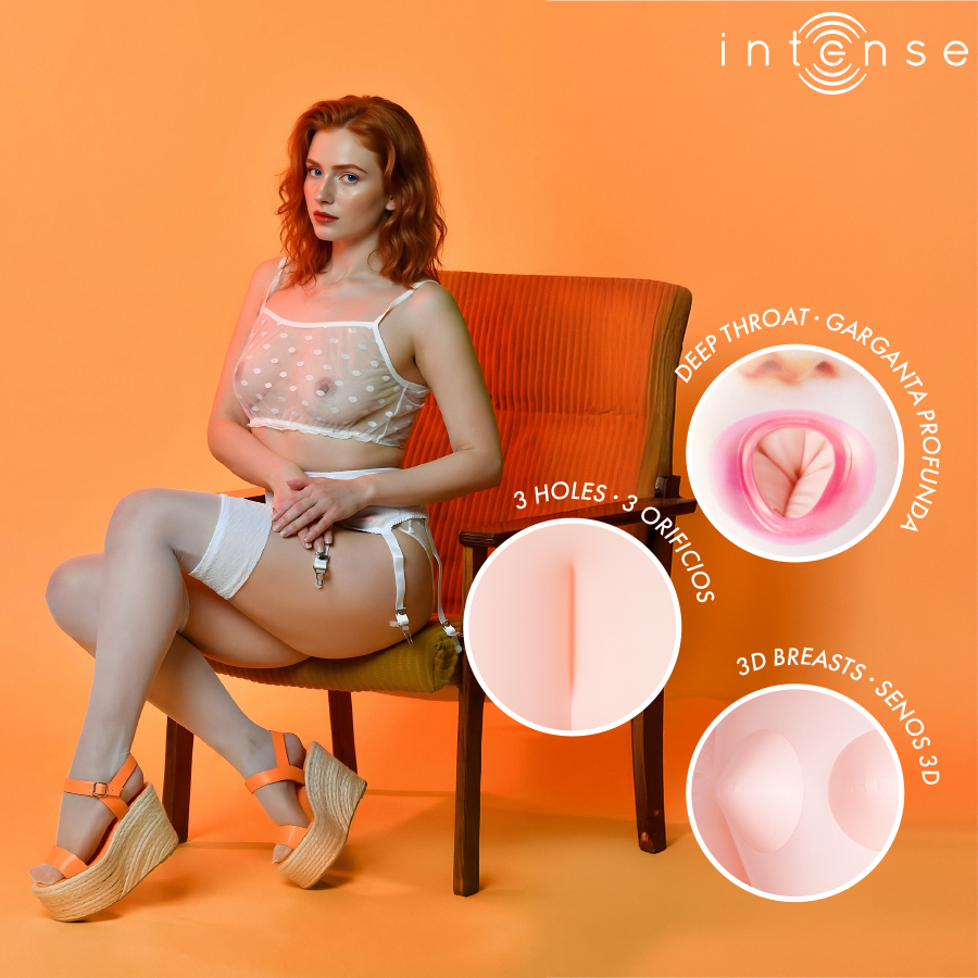 INTENSE DOLLS - SCARLETT INFLATABLE DOLL WITH THREE ORIFICES - Afbeelding 4